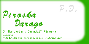piroska darago business card